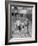 Five Young Boys Wearing Gym Clothes and Playing a Game of Basketball in the School Gym-null-Framed Photographic Print