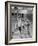 Five Young Boys Wearing Gym Clothes and Playing a Game of Basketball in the School Gym-null-Framed Photographic Print