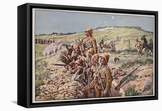 Fix Bayonets! in the Trenches at Ladysmith-Richard Caton Woodville-Framed Premier Image Canvas