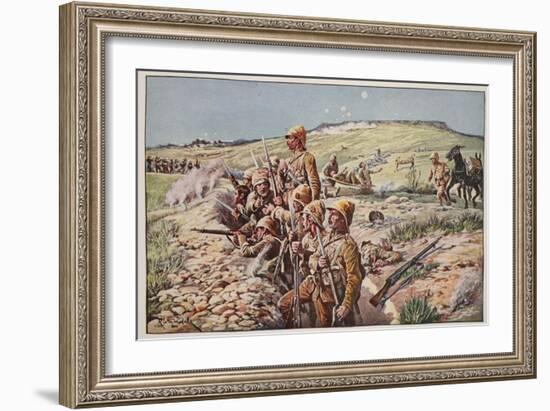 Fix Bayonets! in the Trenches at Ladysmith-Richard Caton Woodville-Framed Giclee Print