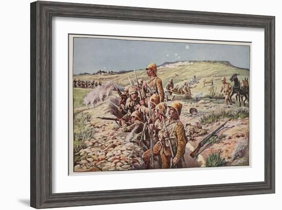 Fix Bayonets! in the Trenches at Ladysmith-Richard Caton Woodville-Framed Giclee Print