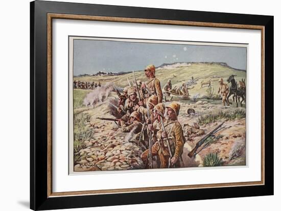 Fix Bayonets! in the Trenches at Ladysmith-Richard Caton Woodville-Framed Giclee Print