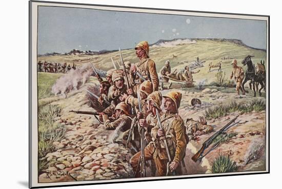 Fix Bayonets! in the Trenches at Ladysmith-Richard Caton Woodville-Mounted Giclee Print