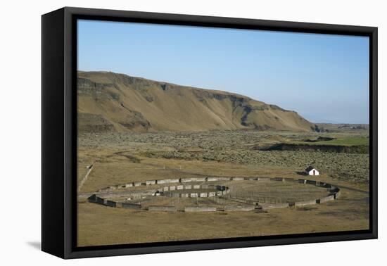 Fjadrargljufur Area, Close to Kirkjub¾jarklaustri, South Iceland-Julia Wellner-Framed Premier Image Canvas