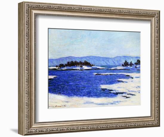 Fjord at Christiania, Norway, 1895-Claude Monet-Framed Giclee Print