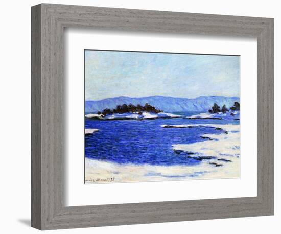Fjord at Christiania, Norway, 1895-Claude Monet-Framed Giclee Print