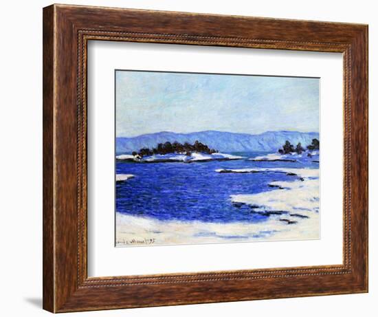 Fjord at Christiania, Norway, 1895-Claude Monet-Framed Giclee Print