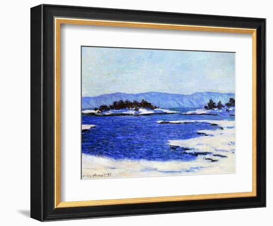 Fjord at Christiania, Norway, 1895-Claude Monet-Framed Giclee Print