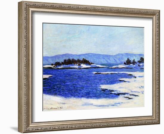 Fjord at Christiania, Norway, 1895-Claude Monet-Framed Giclee Print