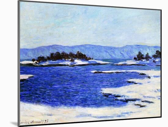 Fjord at Christiania, Norway, 1895-Claude Monet-Mounted Giclee Print