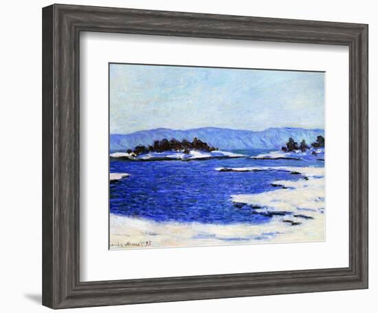 Fjord at Christiania, Norway, 1895-Claude Monet-Framed Premium Giclee Print
