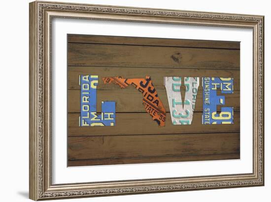 FL State Love-Design Turnpike-Framed Giclee Print