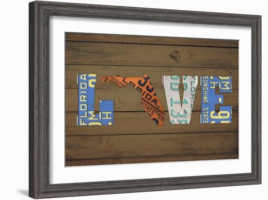 FL State Love-Design Turnpike-Framed Giclee Print