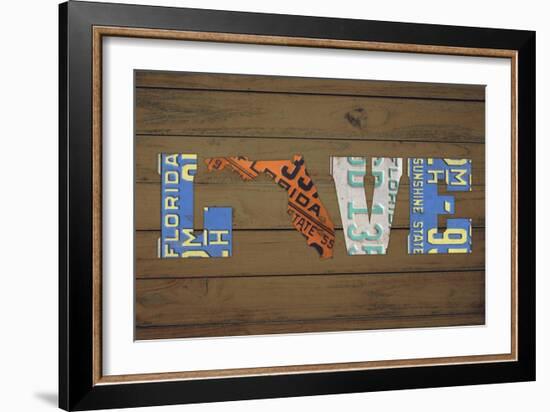 FL State Love-Design Turnpike-Framed Giclee Print