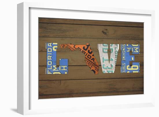 FL State Love-Design Turnpike-Framed Giclee Print