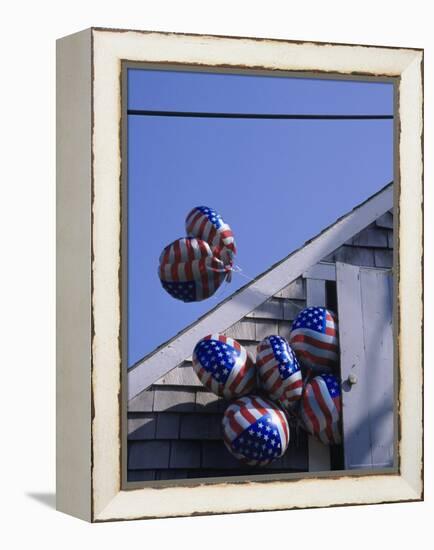 Flag Balloons Flying Out of a Small Door-Gary D^ Ercole-Framed Premier Image Canvas