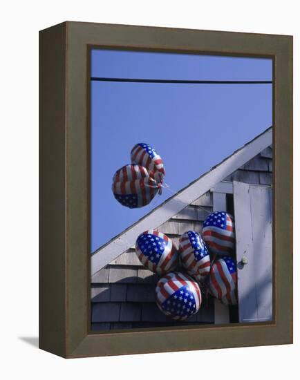 Flag Balloons Flying Out of a Small Door-Gary D^ Ercole-Framed Premier Image Canvas