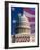 Flag Behind U.S. Capitol-Joseph Sohm-Framed Photographic Print