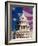 Flag Behind U.S. Capitol-Joseph Sohm-Framed Photographic Print