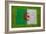 Flag of Algeria on Grass-raphtong-Framed Art Print