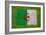 Flag of Algeria on Grass-raphtong-Framed Art Print