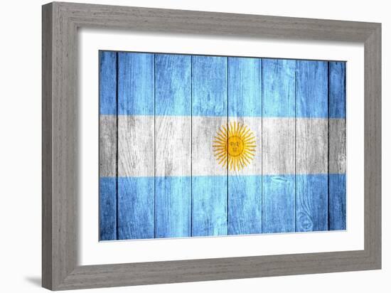 Flag Of Argentina-Miro Novak-Framed Art Print