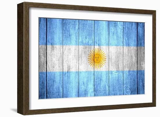 Flag Of Argentina-Miro Novak-Framed Art Print