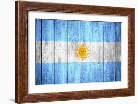 Flag Of Argentina-Miro Novak-Framed Art Print