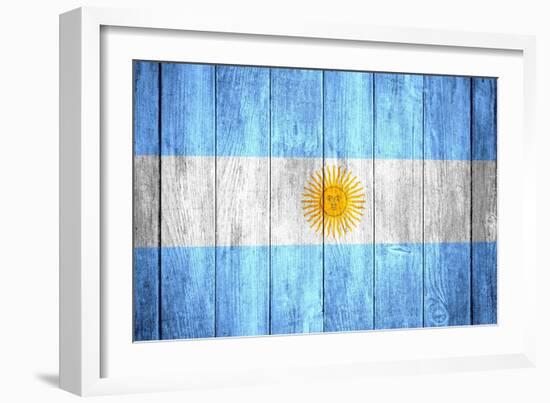 Flag Of Argentina-Miro Novak-Framed Art Print