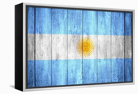 Flag Of Argentina-Miro Novak-Framed Stretched Canvas