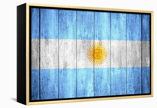 Flag Of Argentina-Miro Novak-Framed Stretched Canvas