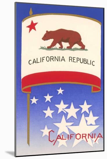 Flag of California-null-Mounted Art Print