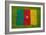 Flag of Cameroon on Grass-raphtong-Framed Art Print