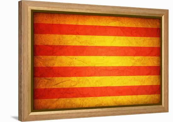 Flag Of Catalonia-michal812-Framed Stretched Canvas