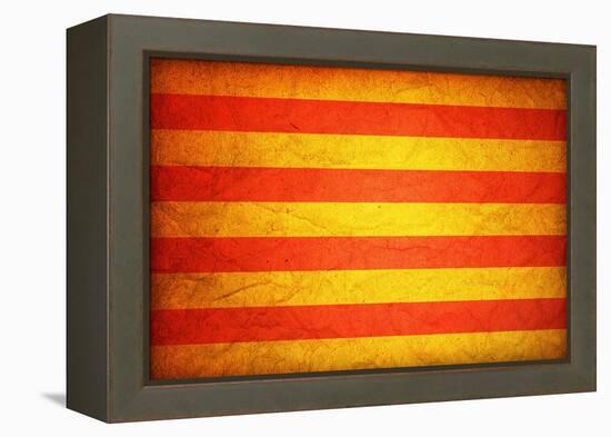 Flag Of Catalonia-michal812-Framed Stretched Canvas