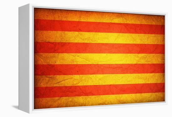 Flag Of Catalonia-michal812-Framed Stretched Canvas