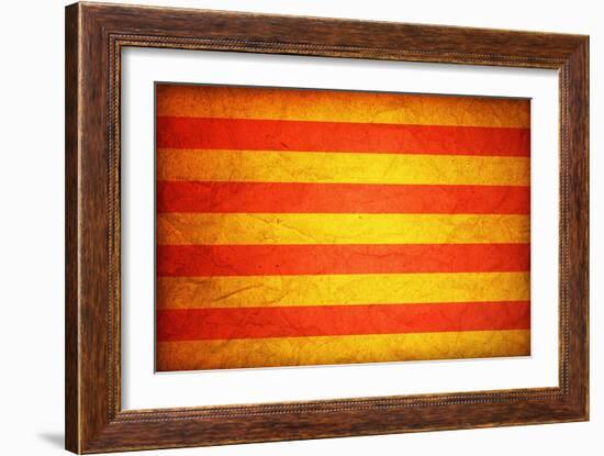 Flag Of Catalonia-michal812-Framed Art Print