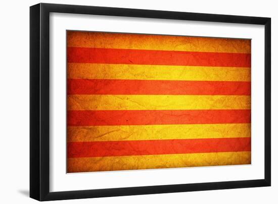 Flag Of Catalonia-michal812-Framed Art Print