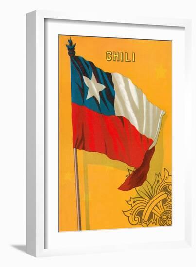 Flag of Chile-null-Framed Art Print