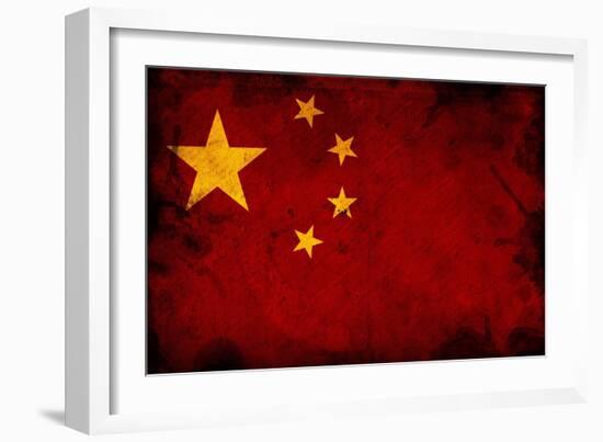 Flag Of China-igor stevanovic-Framed Art Print