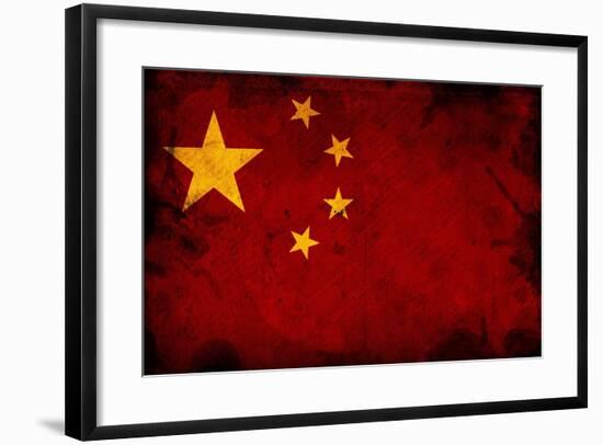 Flag Of China-igor stevanovic-Framed Art Print