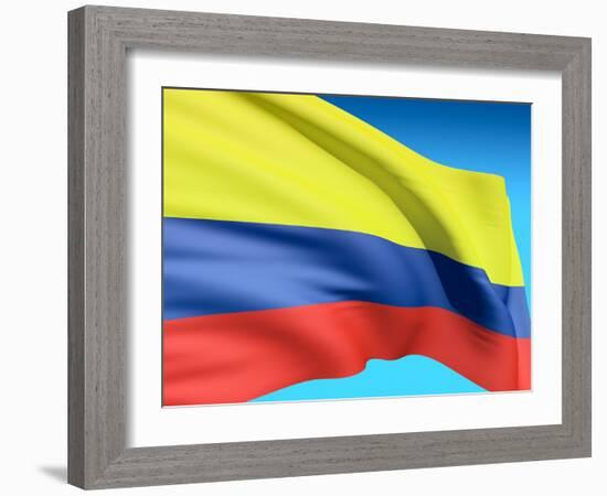 Flag Of Colombia-bioraven-Framed Art Print