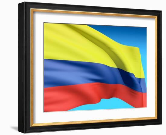 Flag Of Colombia-bioraven-Framed Art Print