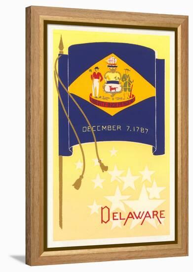 Flag of Delaware-null-Framed Stretched Canvas