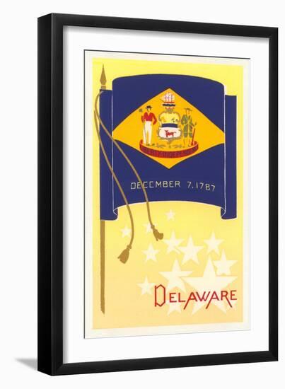 Flag of Delaware-null-Framed Art Print