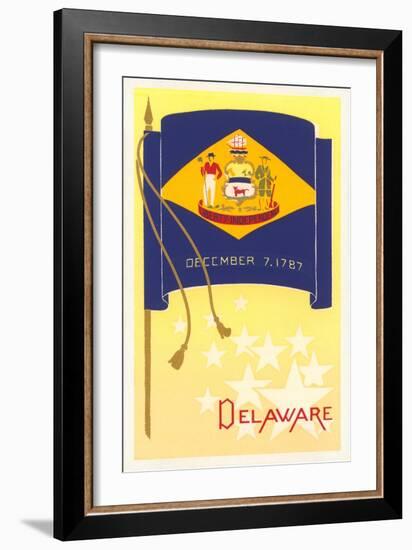 Flag of Delaware-null-Framed Art Print