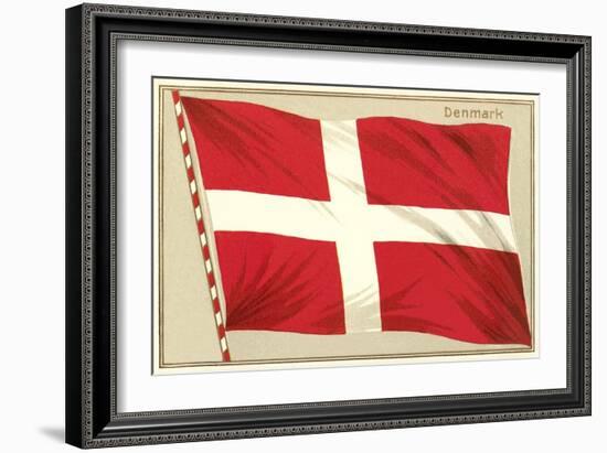 Flag of Denmark-null-Framed Art Print