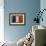 Flag of France on Grass-raphtong-Framed Art Print displayed on a wall