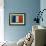 Flag of France on Grass-raphtong-Framed Art Print displayed on a wall