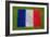 Flag of France on Grass-raphtong-Framed Art Print